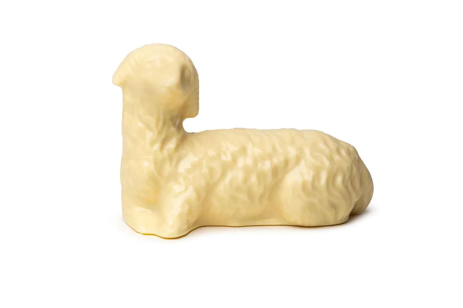Agnellino di cioccolato bianco.  200 GRAMMI