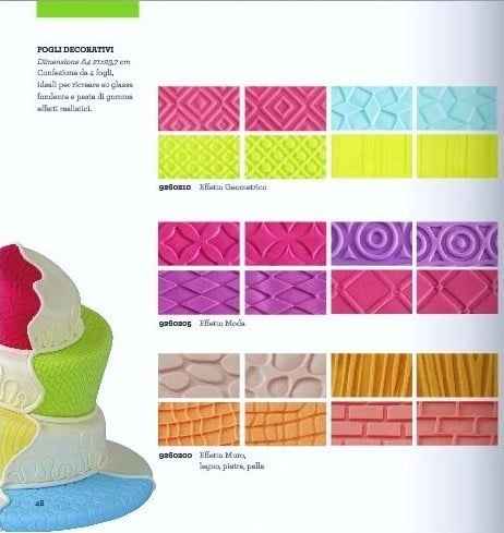 Effetti Trapunta e Geometrici. Kit di 4 Fogli Decorativi. Decora.