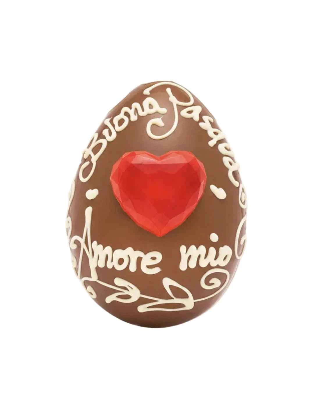 UOVO BUONA PASQUA AMORE MIO CUORE ROSSO