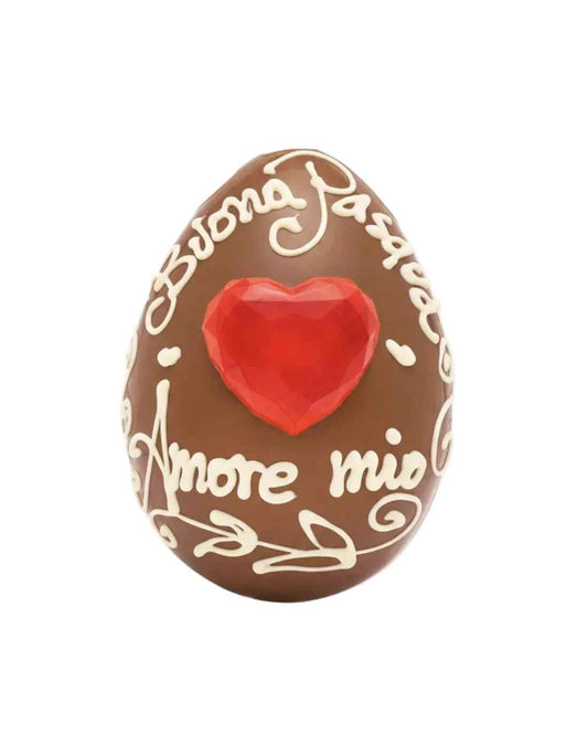 UOVO BUONA PASQUA AMORE MIO CUORE ROSSO