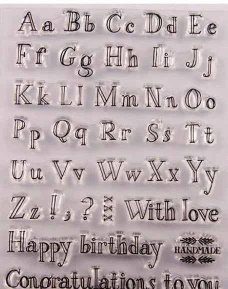 Petunia Monogram. Lettere Maiuscole a Timbro trasferibili da dipingere