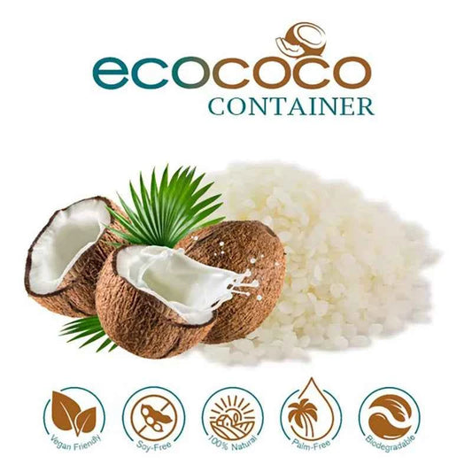 EcoCoco per Contenitori Cera di Cocco per Candele. WORLD PRODUCTS SHOP.