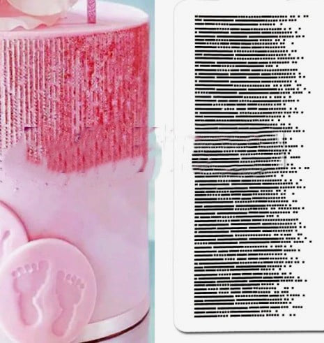 Stencil border to decorate your cake