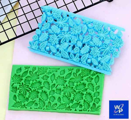 Grande bordo di Fiori e Foglie. Stampo Tagliapasta