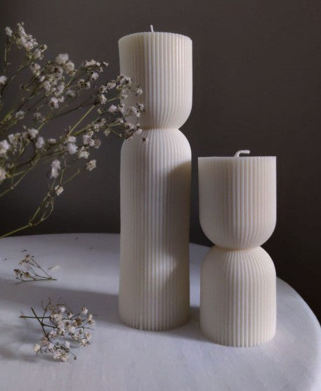 Colonna di 10 o 15 cm a righe sottili. Stampo in silicone anche per Candele - WORLD PRODUCTS SHOP