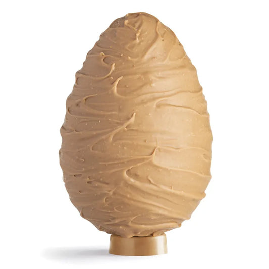 Le Golose. Arachide Salata. Uovo di cioccolato bianco al caramello