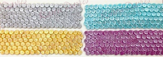 Bordo Paillettes. Stampo in silicone