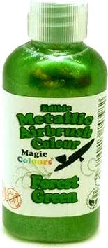 Verde Bosco 55 ml. Colorante liquido Metallizzato anche per Aerografo. Forrest Green Magic Colours