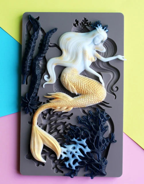 Large silicone mat with 26 Forest leaves. 32 x 32 cm mold. Bosco Natura line.