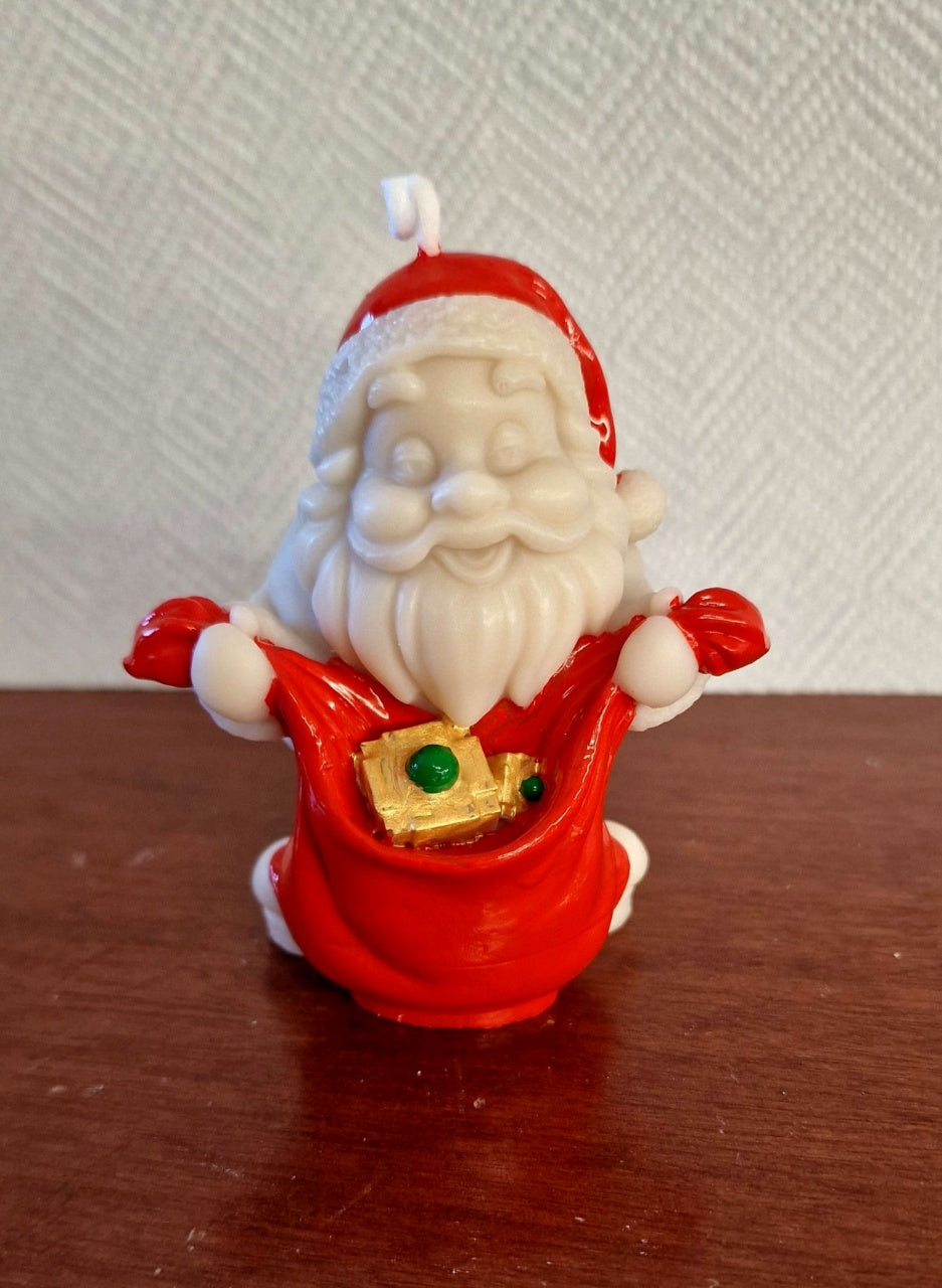 Babbo Natale con Sacco aperto e regali. Stampo in silicone anche per candele - WORLD PRODUCTS SHOP