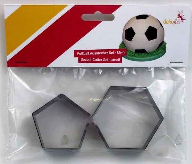 Set di 6 decorazioni a tema Pallone di Calcio in zucchero. PME