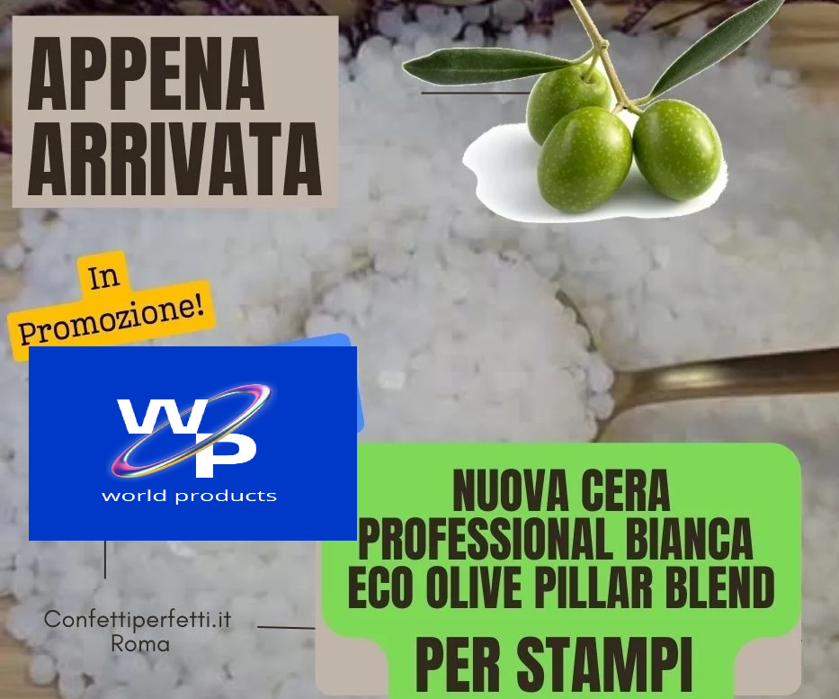 Nuova Cera Eco Olive Bianca per Stampi Professional Pillar Blend CPS25