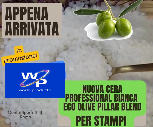Nuova Cera Eco Olive Bianca per Stampi Professional Pillar Blend CPS25