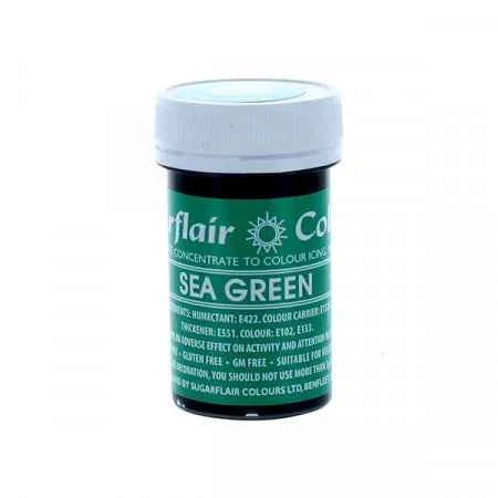 Verde Mare. Linea Pastello. Colorante in Gel concentrato. Sea Green. Sugarflair