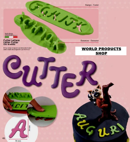 Stampo Alfabeto e Numeri in policarbonato flessibile.