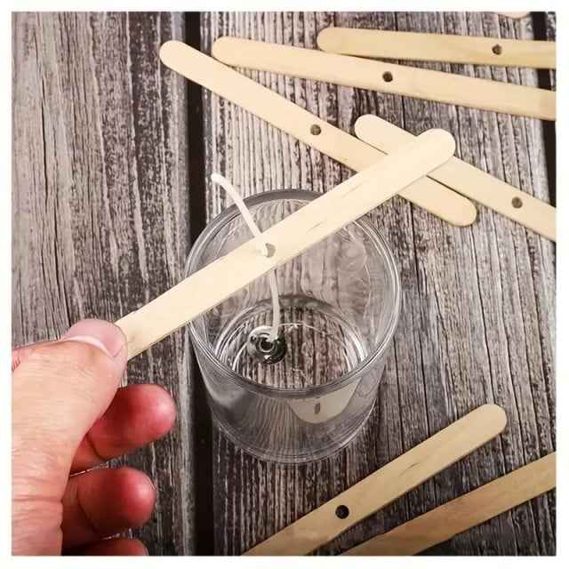 Set di 5 supporti per Stoppini in legno per Candele