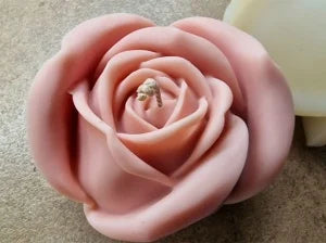 Large 12cm Rose Bud Silicone Mold, Also for Candles 