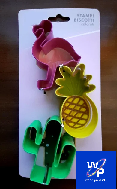 Pellicano Ananas e Cactus. Set di 3 grandi tagliapasta