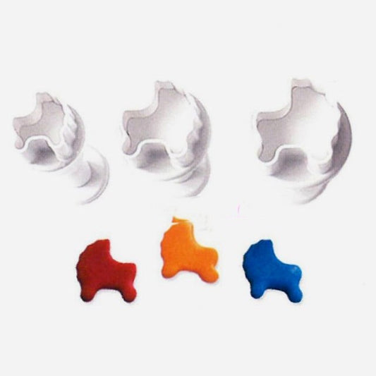 Carrozzina. Battesimo.Set 3 mini stampi ad espulsione