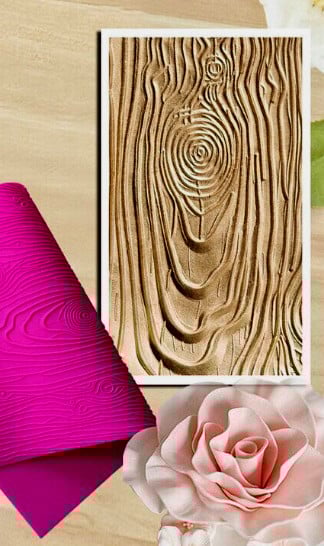 Wood Grain. Extra Large Silicone Mold. Edge: 447 x 240 mm.