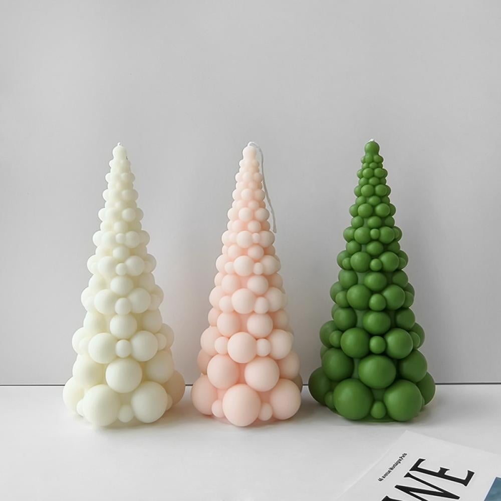 Albero di Natale a Bolle di 21 cm. Stampo in silicone per Candele e Saponi