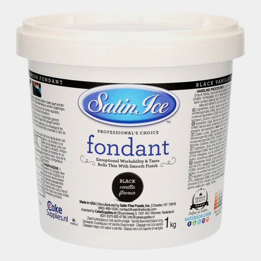 Pasta di zucchero SATIN ICE Bianca Crema di Burro in confezione da 1 Kg. Certificata Kosher. Gluten Free