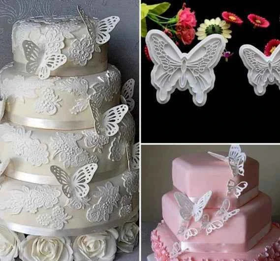 Set F. Farfalle volanti in Wafer Paper edibili. Cake Topper