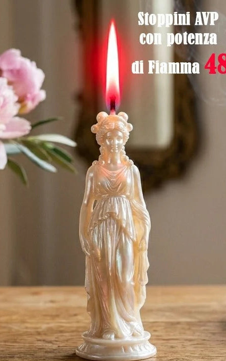 48 POTENZA DI FIAMMA Stoppini AVP x Stampi e Cont. diametro da 7 a 8 cm. Lunghezza da 9-10-12 cm per Candele professionali