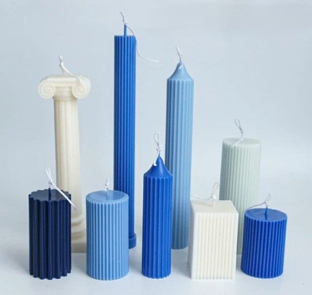 Colonne Vasi Bicchieri e Capitello. Set di 9 Stampi in Acrilico Trasparente anche per Candele - WORLD PRODUCTS SHOP