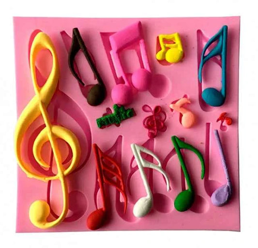13 Note Musicali. Stampo in silicone