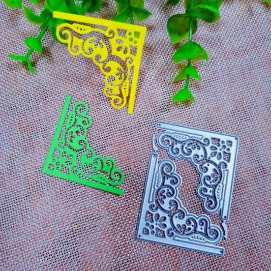 Cornice Vintage. 9 Fustelle sottili metalliche per Scrapbooking