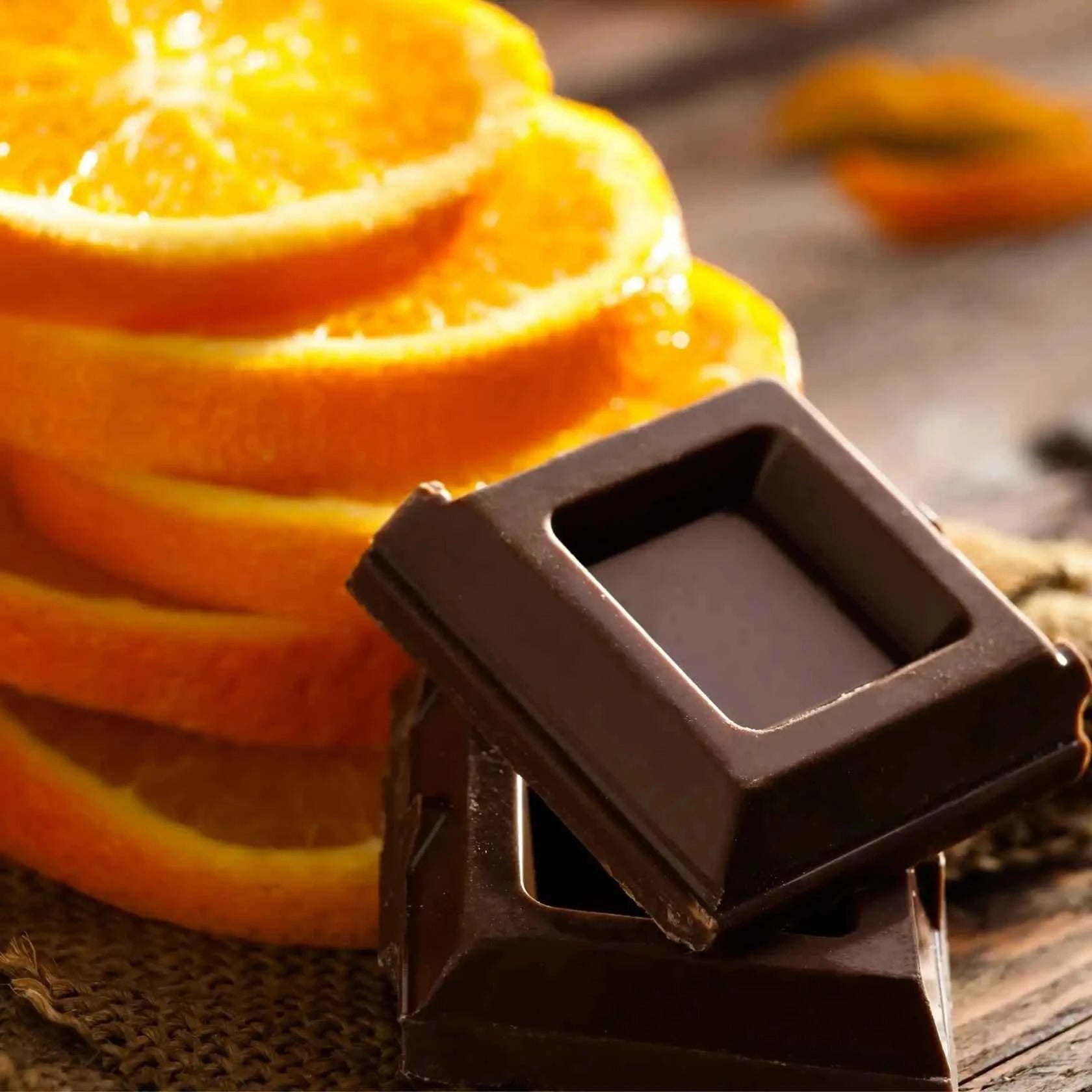 Cioccolato fondente e arancia -  Fragranza per candele