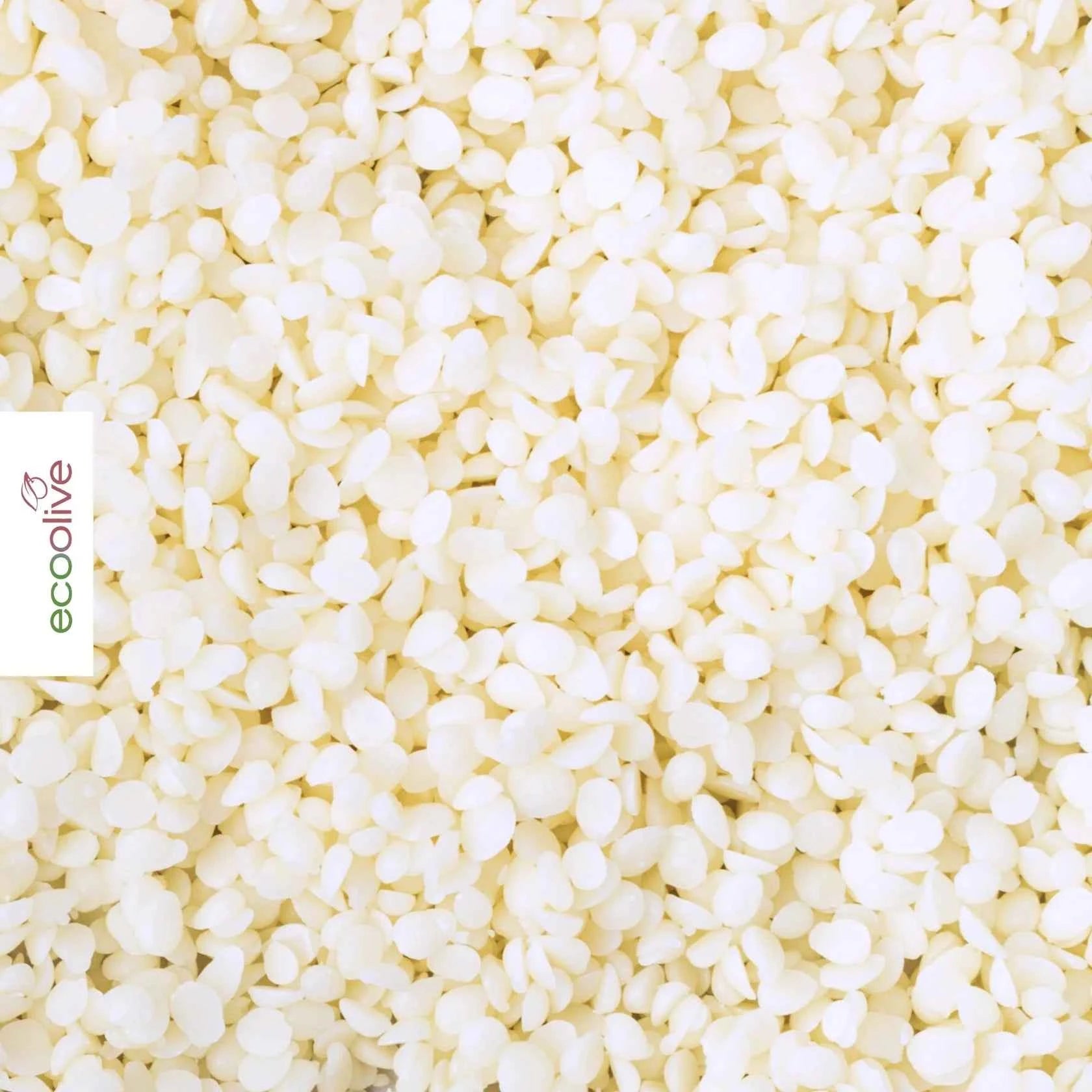 Cera d'oliva in gocce EcoOlive per candele in contenitore  1 KG