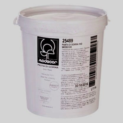 1 kg. White Gum Paste for Flowers. Modecor