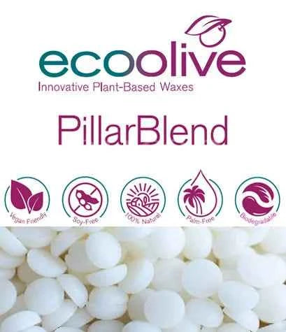 STAMPI. Cera Eco Olive PILLAR Blend Kerax con oliva per Candele