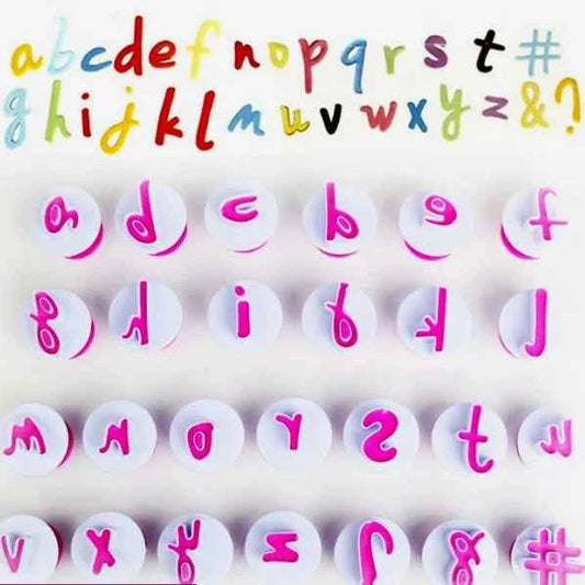 Funky Minuscole Lettere. Set di 26 caratteri. FMM