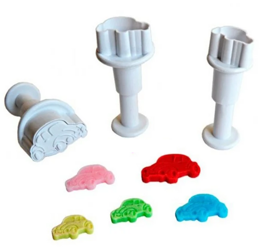 Auto e Macchine. Set di 3 mini stampi