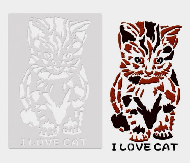 Stencil Gatto. Per tutte le decorazioni