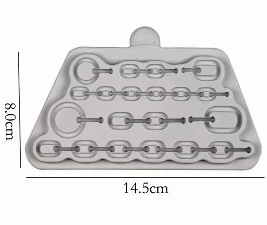 Catena con maglie grosse. Ancora Mare. Stampo in silicone