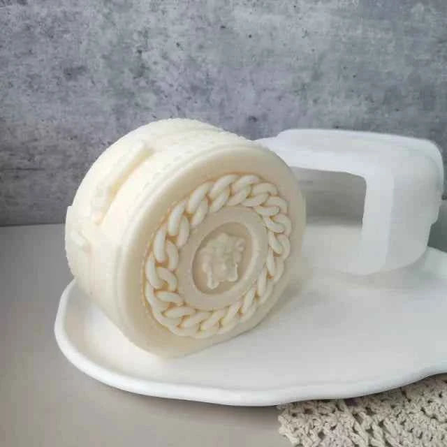 Mini Borsetta Versace di 7 cm. Stampo in silicone anche per Candele