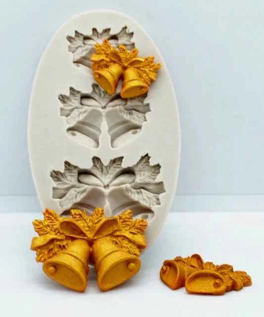 Campane di Natale. Exquisite Bell Silicone Mold. Stampo silicone