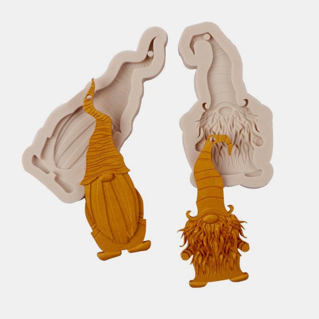 Set di 2 fantastici Gnomi di Natale. Stampo silicone - WORLD PRODUCTS SHOP