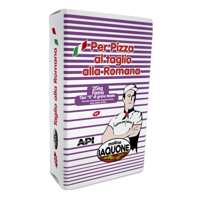 Flour for Roman-style Pizza. W 360-380. Long rising time. Iaquone