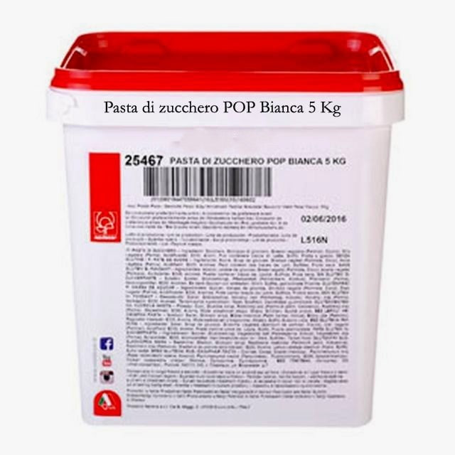 POP 5 kg. Modecor White Sugar Paste. Gluten-Free.
