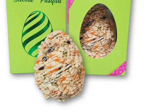 Uovo Sicily cioccolato Makò pistacchio mandorle nocciole
