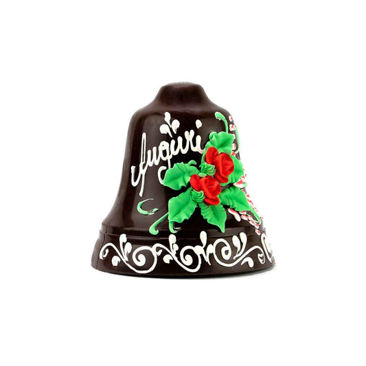 Campana di Cioccolato Extra Fondente Decorata a Mano. WORLD PRODUCTS SHOP. By Chef Giovanni Pantaleo