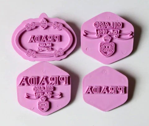 Prada Griffe. Cutter Set of 4 Molds