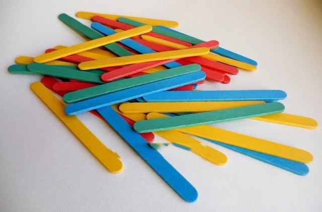 40 Stecche Gelato h.113 mm. In Legno.