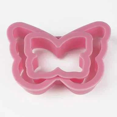 Set di 5 Tagliapasta a incisione a forma di Farfalle con varie misure.