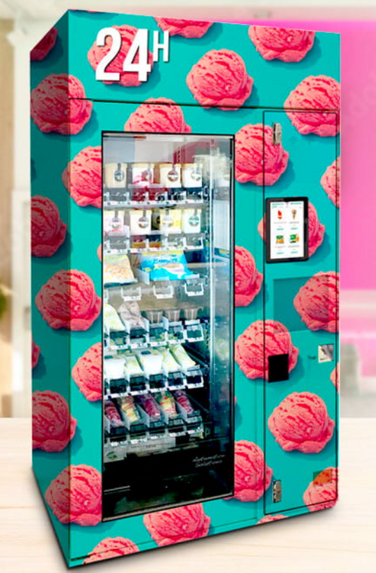 ICE CREAM MACHINE. DISTRIBUTORE AUTOMATICO PER GELATI.